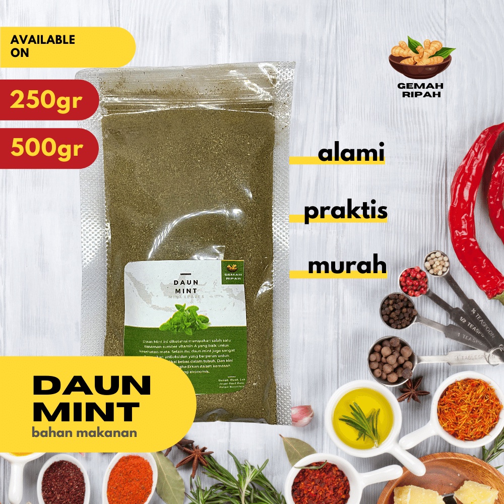 

Daun Mint Bubuk 250gram 500gram 1kgDaun Mint Kering Premium Mint Bubuk Bahan Minuman Mint Tea Mentol Alami Peppermint Tea Oil OrganikPremium Tea Minyak Aromaterapi Lilin Aromaterapi Murah Obat Perut Lemon Balm Lemon Tea Vanilla Extract Infused Water