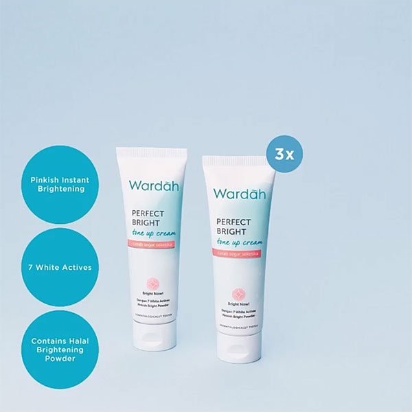 WARDAH Perfect Bright Series | Creamy Foam Moisturizer Tone Up Peel Off Powder Micellar BB