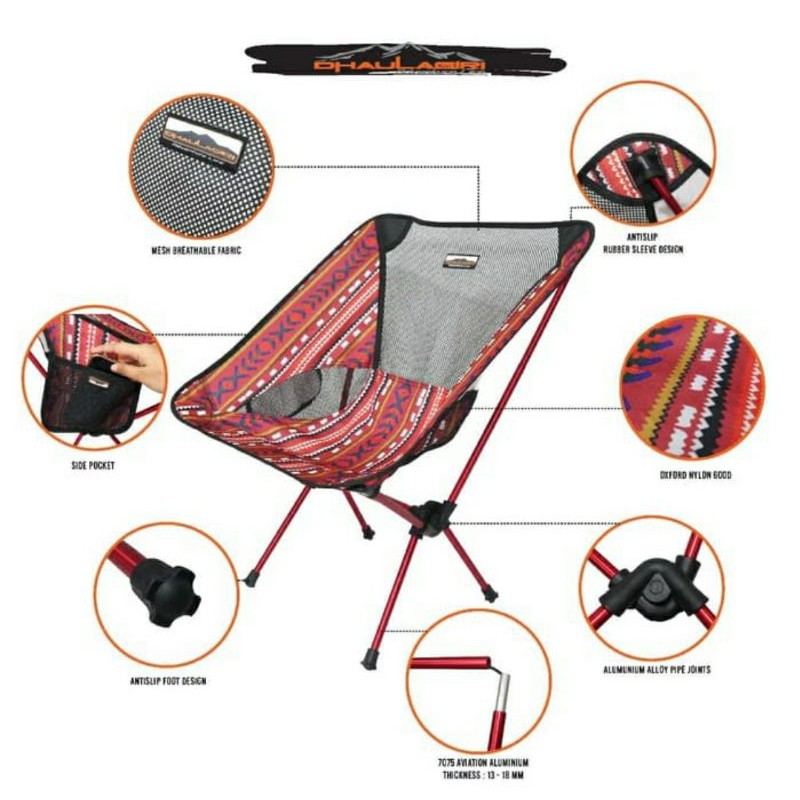 Kursi Lipat Etnic Dhaulagiri FC 800 / Folding Chair Dhaulagiri FC 800