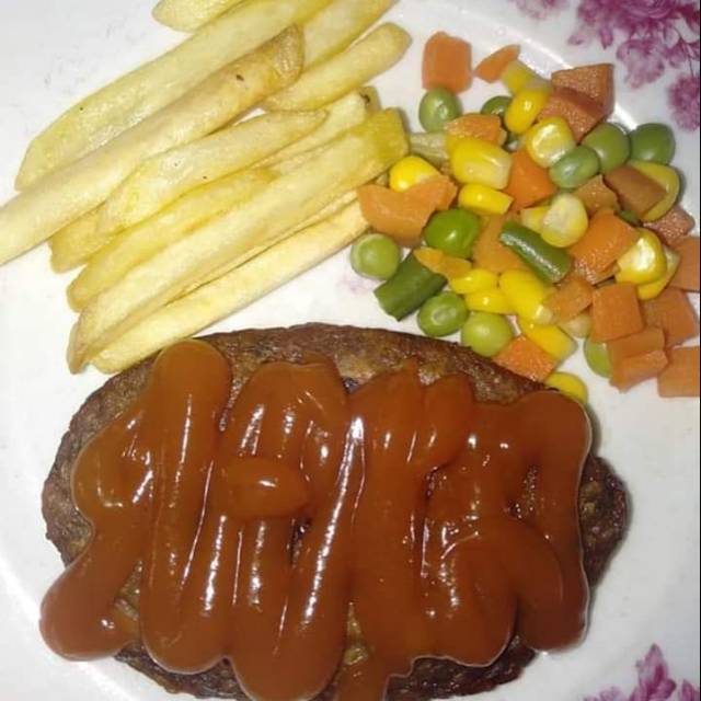 

Steak frozen