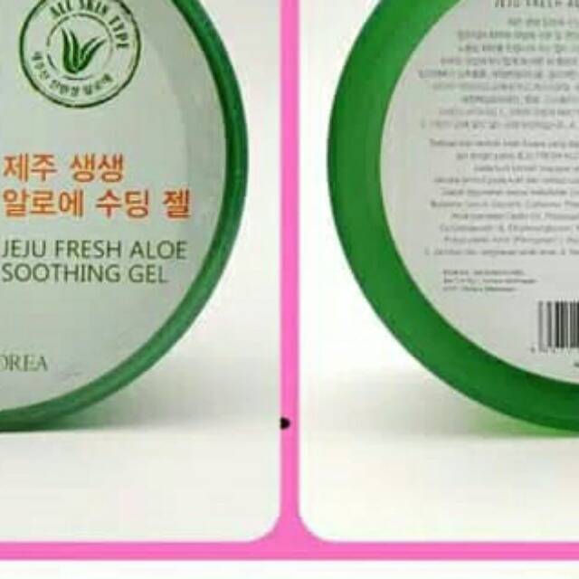 JEJU ALOEVERA ~ FRESH ALOE VERA SOOTHING GEL ORIGINAL ~ BPOM