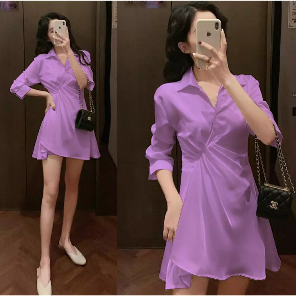 FWG - MINI DRESS SANDIA / MINIDRESS / DRESS KOREA STYLE / DRESS / DRESS WANITA / BAJU DRES WANITA