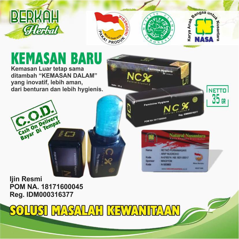 NCX Crystal X CX ORI Cristal X Kristal X ASLI Herbal NASA - Solusi Masalah Kewanitaan