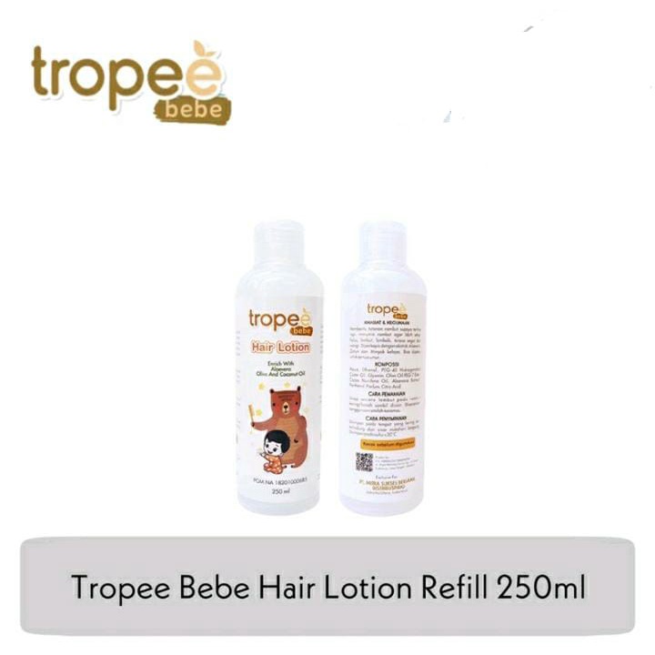 Tropee Bebe - Lotion Rambut (Hair Lotion) Refill 250 ml / Tropee Bebe Hair Lotion Refill 250ml