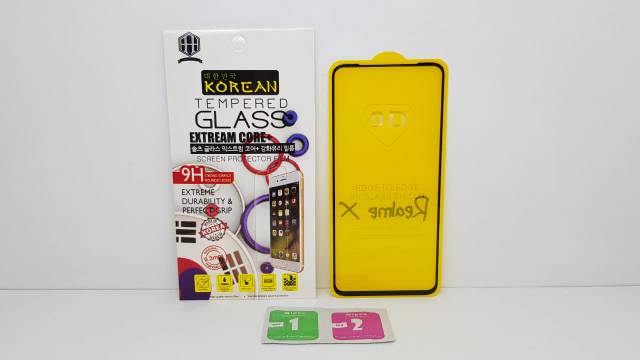 Tempered Glass Realme C30 / Realme X FULL SCREEN TG 5D 9D RealmeX RMX1901 FULL LAYAR FULL GLUE