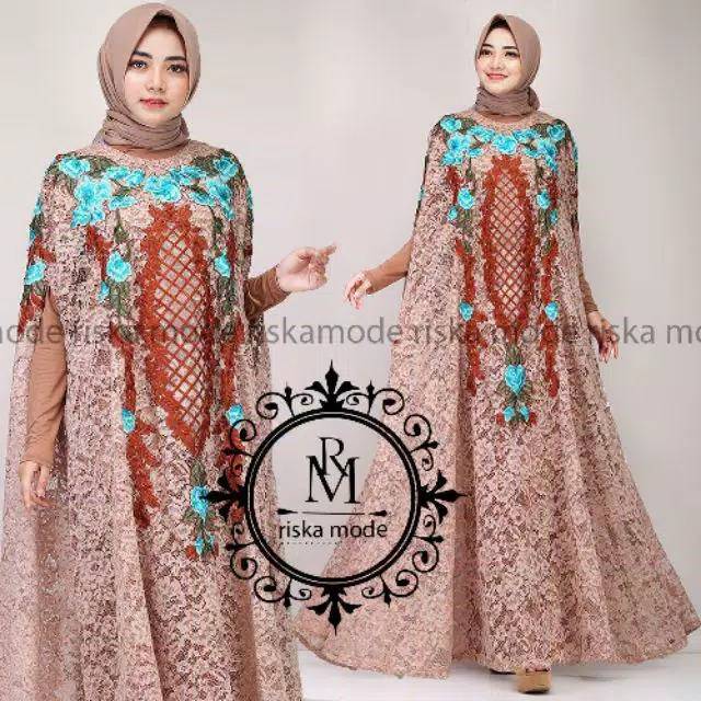 Fashion Muslim//Kaftan Nagita Plus Manset Original By Riska Mode//Pakaian Wanita Muslimah