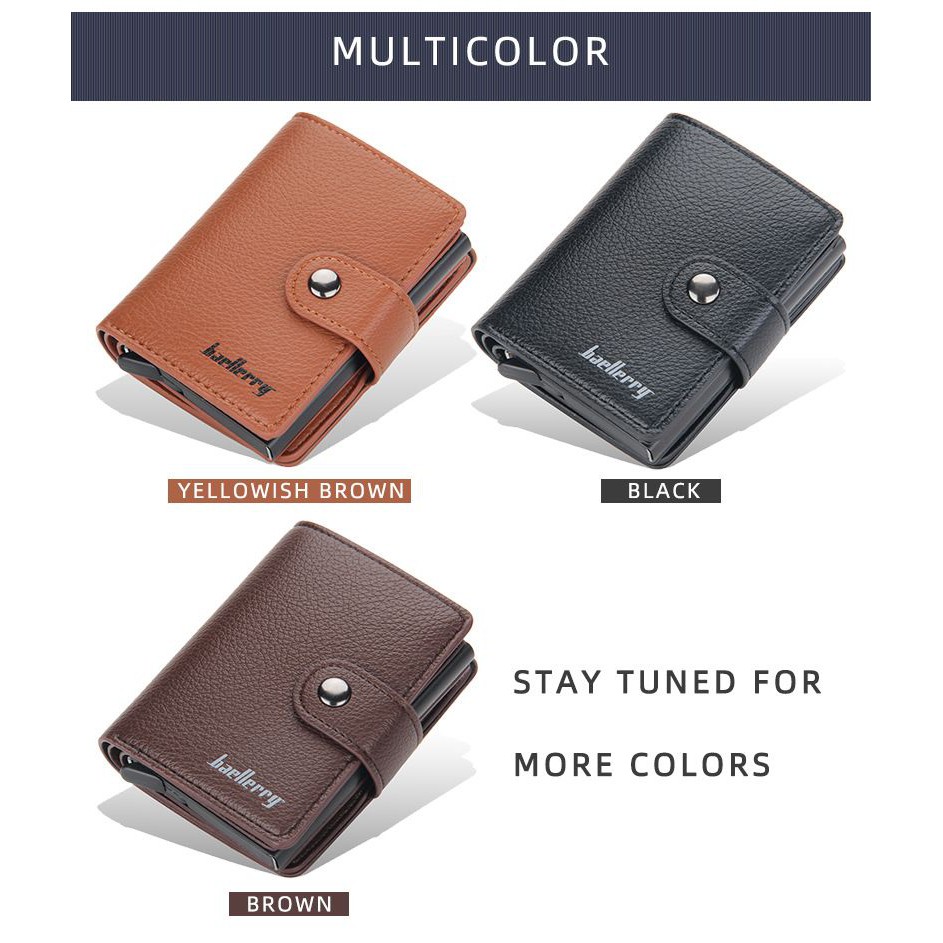 BAELLERRY K9148 Dompet Kartu Pria Bahan Kulit PU Leather Premium WATCHKITE WKOS