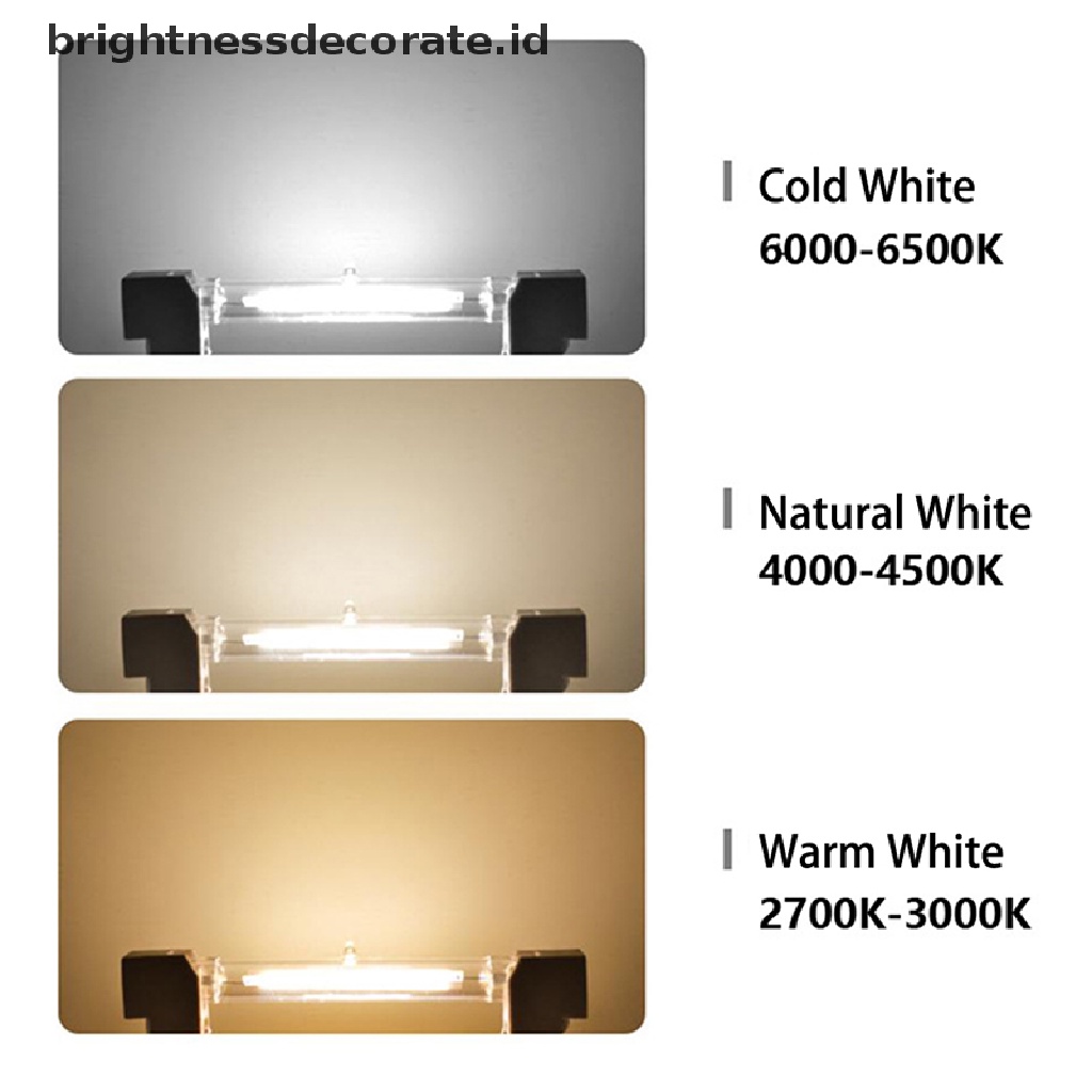 (birth) Bohlam Lampu Halogen LED R7S 78 / 118mm Dimmable