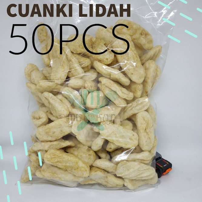 

50pcs LIDAH cuanki Toping Baso Aci, Seblak khas Garut