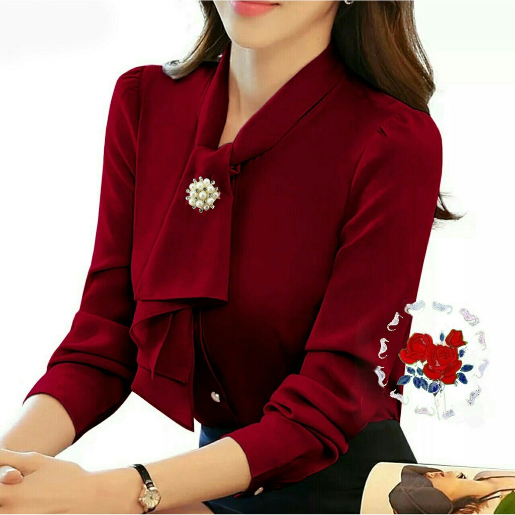 FWG - BLOUSE YOSIE / BLOUSE WANITA / ATASAN WANITA KOREA MURAH / BLOUSE WANITA KOREA