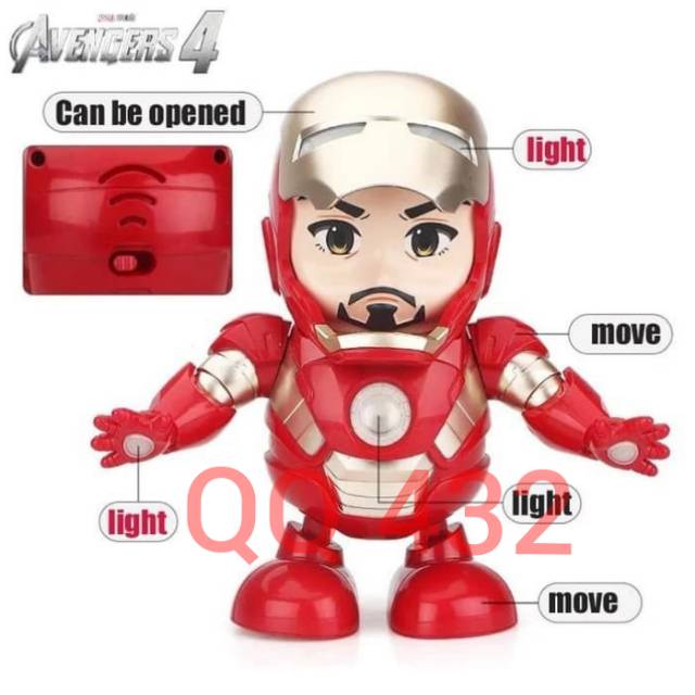 Ironman Iron man dance hero robot joget