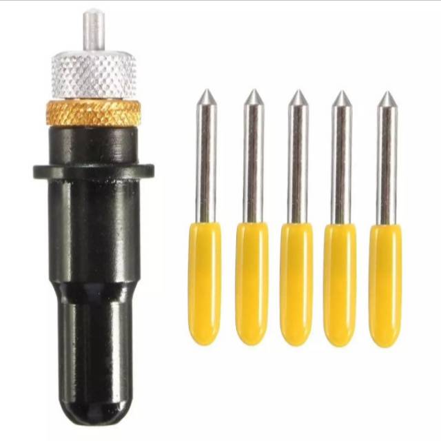 

5 pcs mata pisau & 1 pcs blade holder jinka