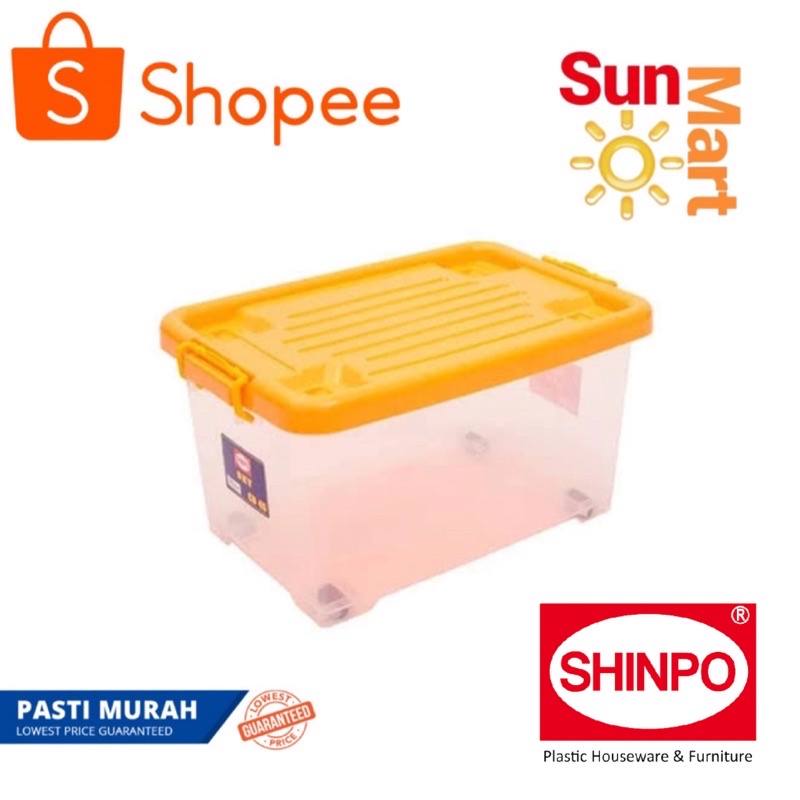 Shinpo Sip 111 CB 45 Container Sky Box Plastik 45 Liter Dengan Roda CB 45 Kotak Kontainer