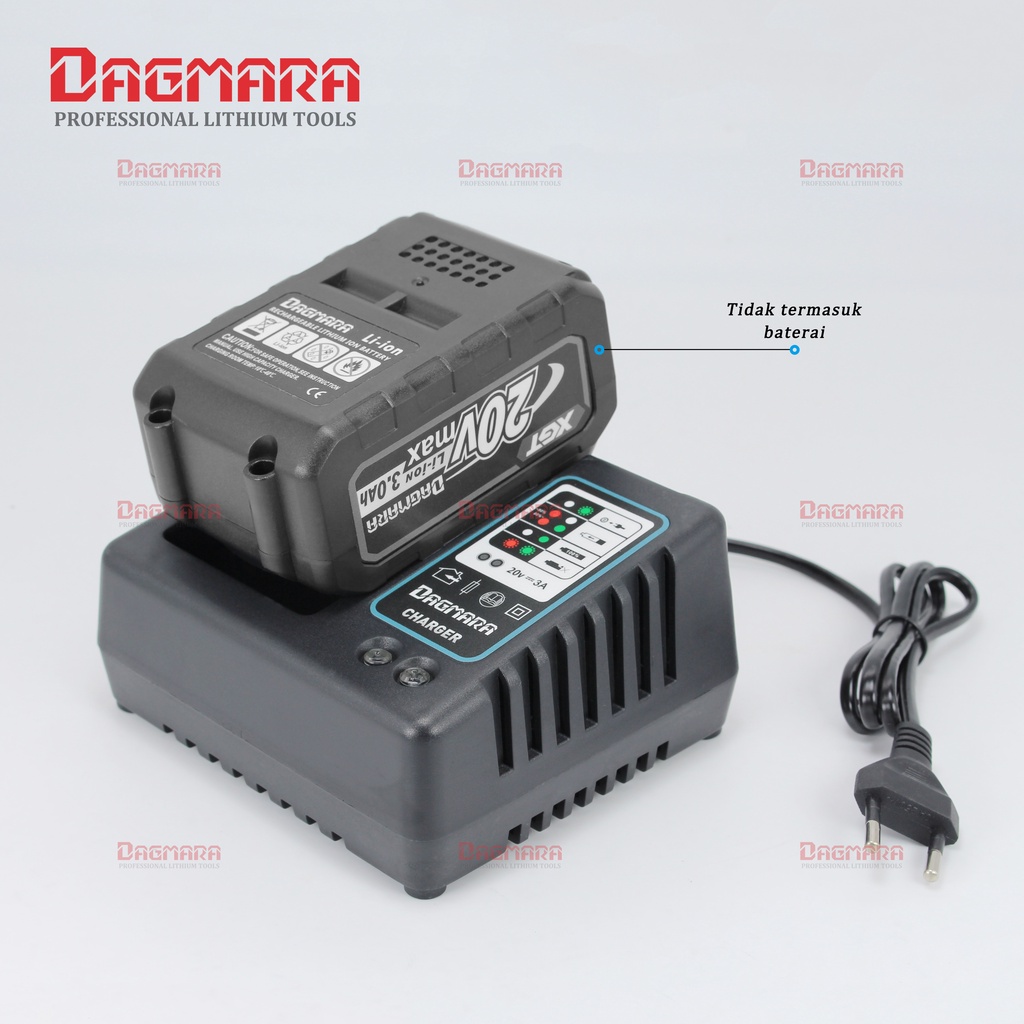 Dagmara XGT Adaptor Charger 21V Cocok untuk kunci pas tanpa kabel dagmara 21v