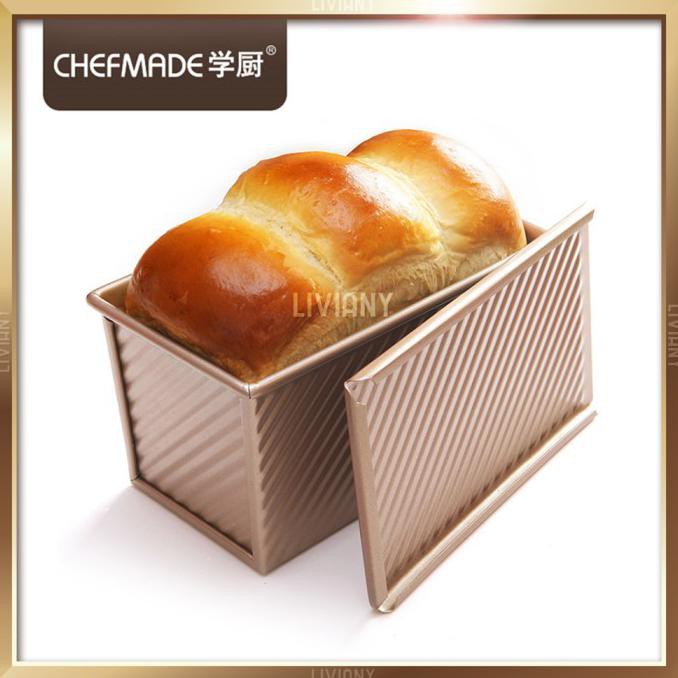 

Chefmade Corrugated Loaf Pan Toast Box Loyang Roti Tawar Wk9054C Promo Hari Ini
