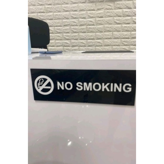 SIGNAGE AKRILIK NO SMOKING