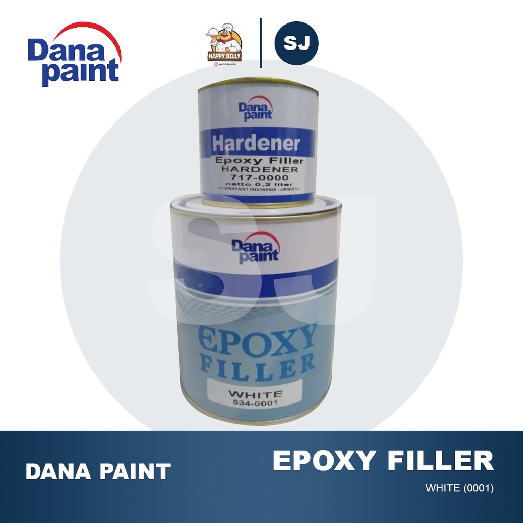 Danapaint Epoxy Filler / Epoxy Filler + Hardener / PUTIH