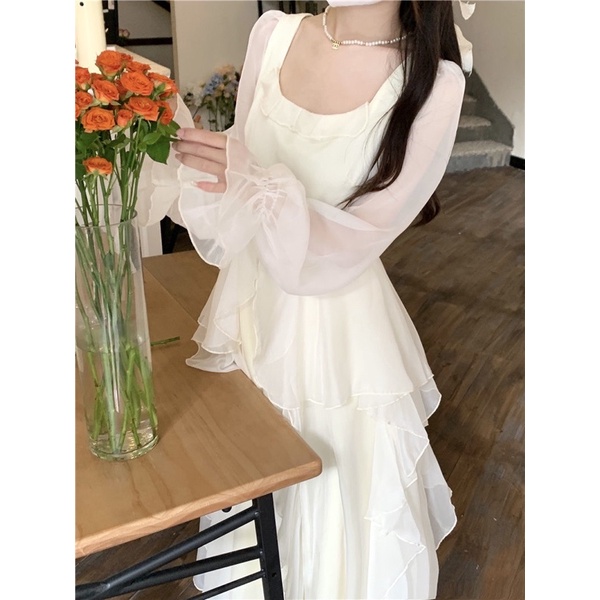 Holliday Dress French Super Fairly White Dress M127