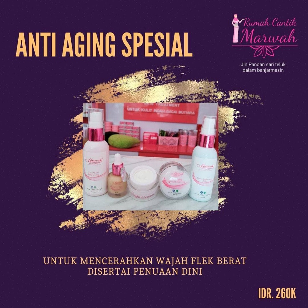 MARWAH SKINCARE  PAKET ANTI AGING SPESIAL