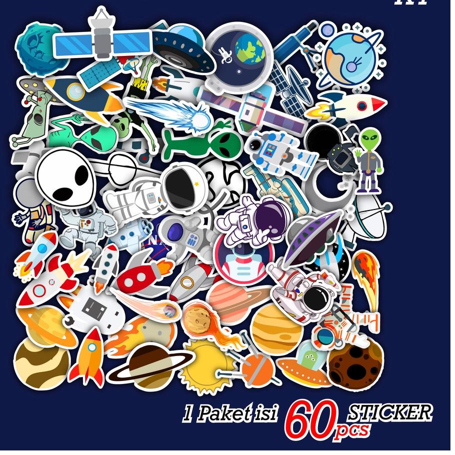 

ナ [ MAC ] 60 PCS STICKER NASA ASTRONOT AESTHETIC ANTI AIR UNTUK LAPTOP CASE TUMBLER KOPER HP - K1 ⏎