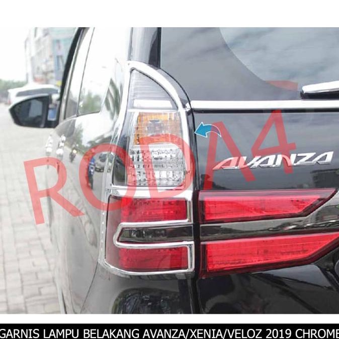 Garnish Lis Lampu Belakang Avanza Veloz Great Xenia 2019 Full Chrome rod4 Juara