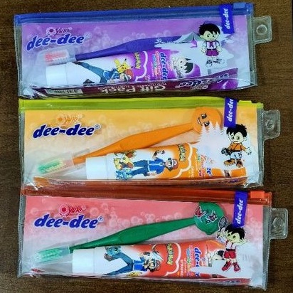 Dee Dee Gift Pack Toothbrush Kids - DeeDee Sikat Gigi &amp; Pasta Gigi Anak 2in1 - Dee-Dee Sikat Gigi 2 in 1