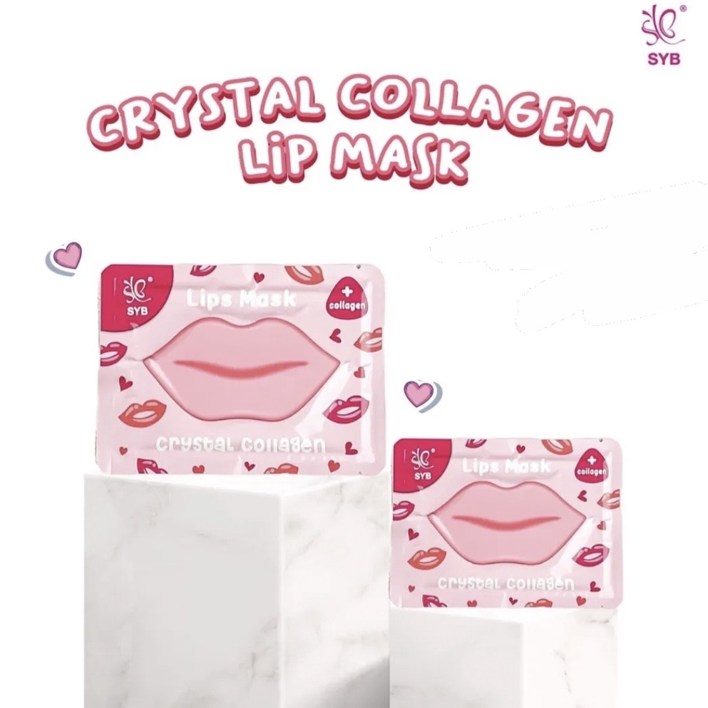 SYB MASKER Mata &amp; MASKER Bibir Crystal Collagen - SYB Gold Eye Mask | SYB Lip Mask