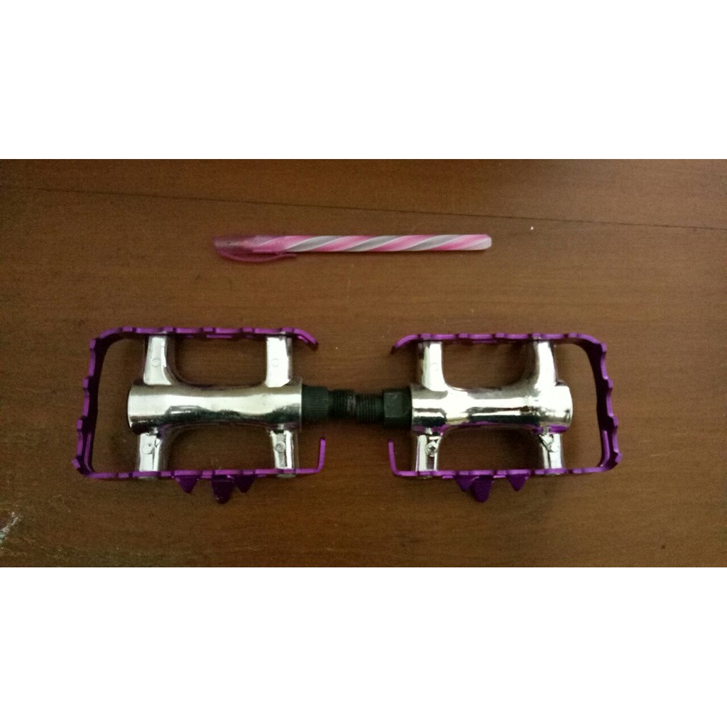 BIKE PEDAL BEARING SEPEDA BALAP MTB BMX SELI ANODIZE  UNGU KUAT NOS