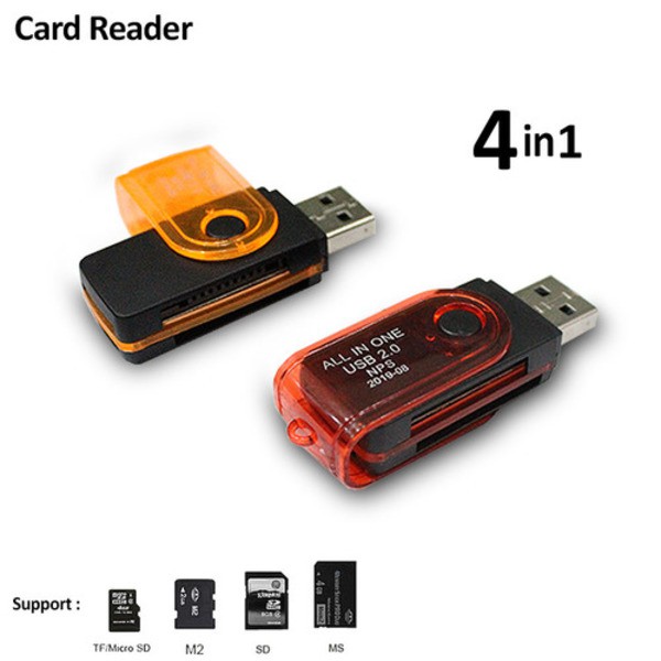 CARD READER PUTAR ALL IN ONE 4 SLOT USB 2.0