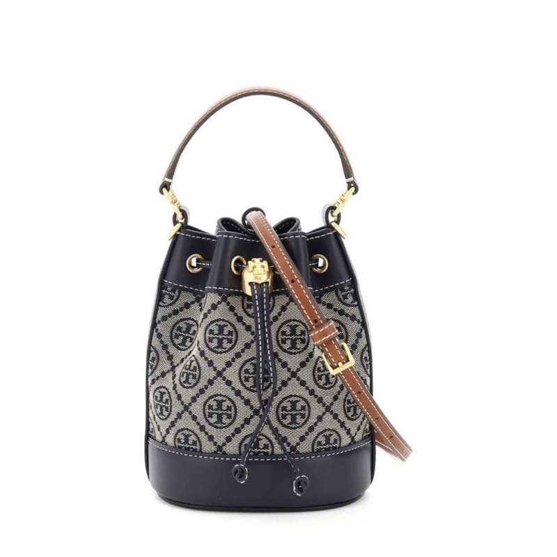 Tory Burch T Monogram Mini Bucket Bag