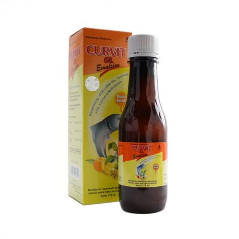 Curvit CL Emulsion 175 ml Rasa Jeruk ORIGINAL-BPOM