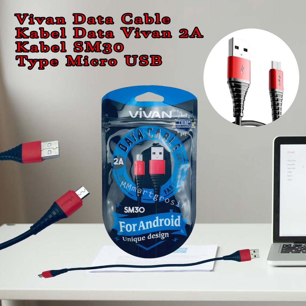 Vivan Data Cable / Kabel Data Vivan 2A / Kabel Charger / Type Micro USB