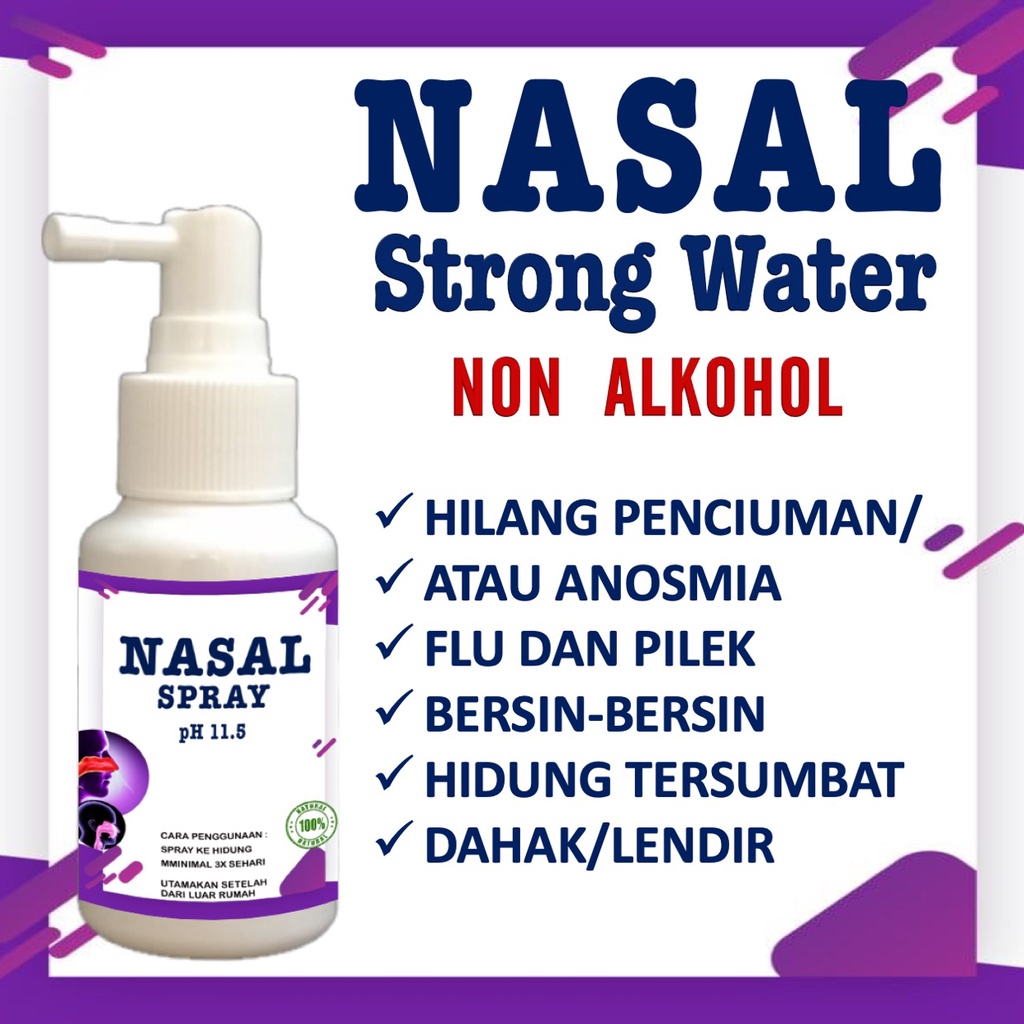 Nasal Spray Semprot Hidung Dewasa Anak Balita Untuk Anosmia Flu Pilek Anti Virus Bakteri