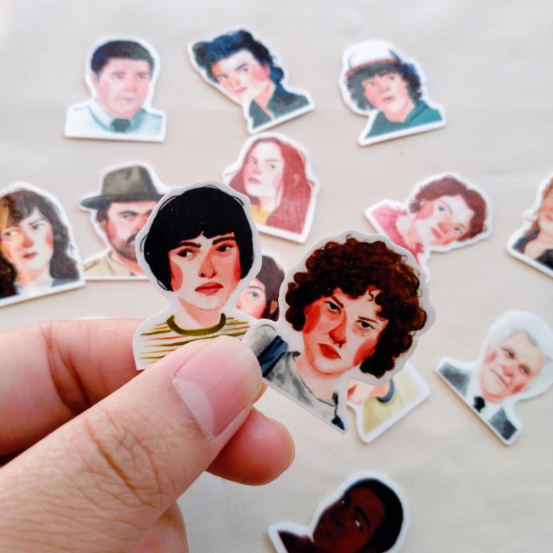 

Sticker Stranger Things characters | 16pcs