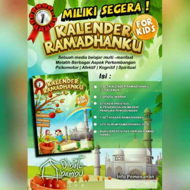 Kalender Ramadhanku for kids edisi 2016