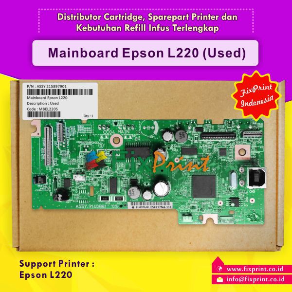 Mainboard Motherboard Printer Epson L220 Epson L220 Logic Board Epson L220 Original Bergaransi