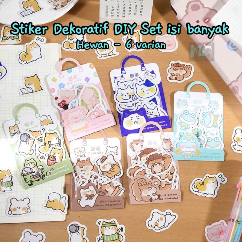 

Stiker Dekoratif DIY Set isi banyak - Hewan
