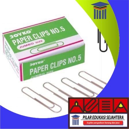 

PAPER CLIP / KLIP PENJEPIT KERTAS JOYKO NO.5 MURAH