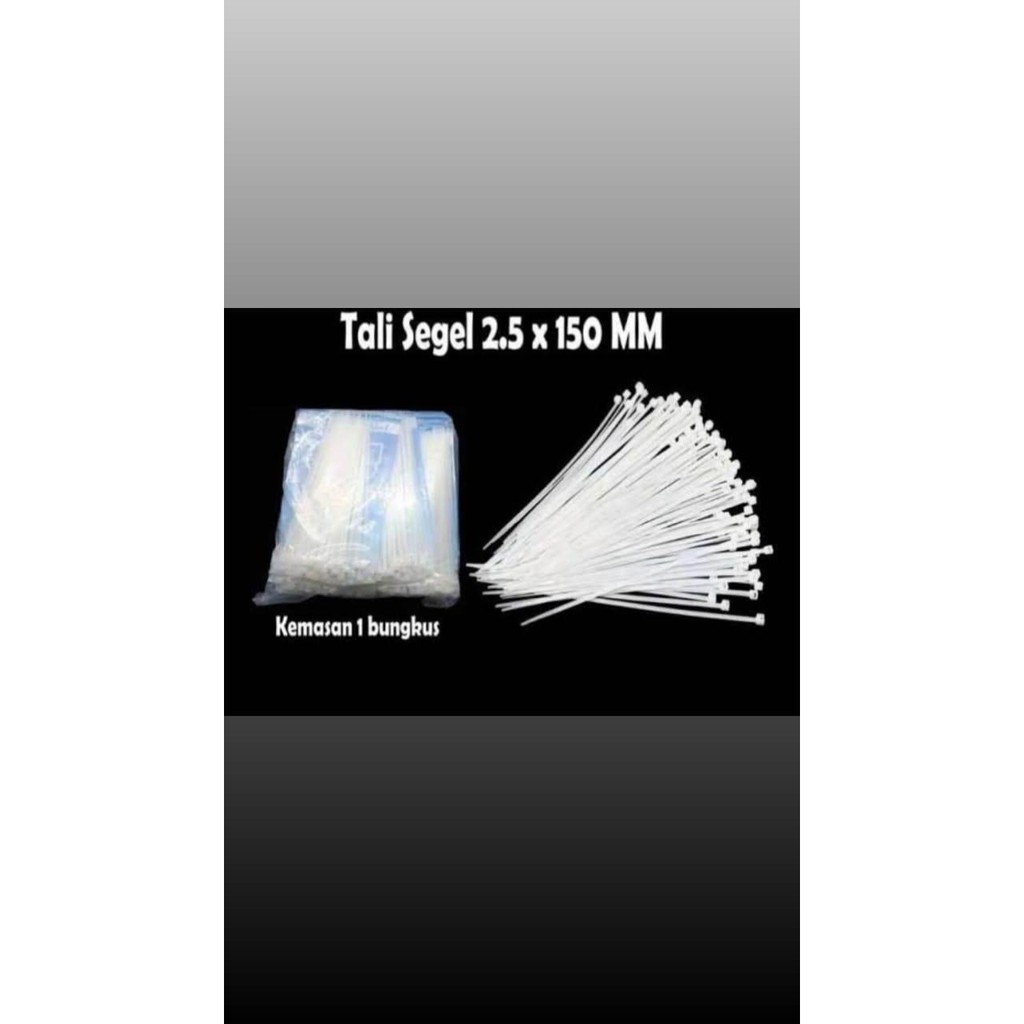 

Kabel ties Hitam / Putih - Cable Tie uk. 2.5x150 - 100 pcs