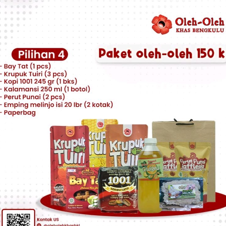 PAKET OLEH OLEH KHAS BENGKULU RP. 150.000