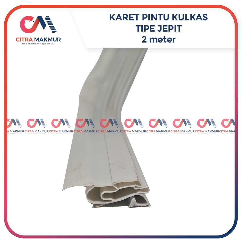 Gasket Karet Pintu Kulkas 1 pintu Jepit Selip merk Sanyo Aqua Freezer baut belum termasuk Magnet 2 per batang meter