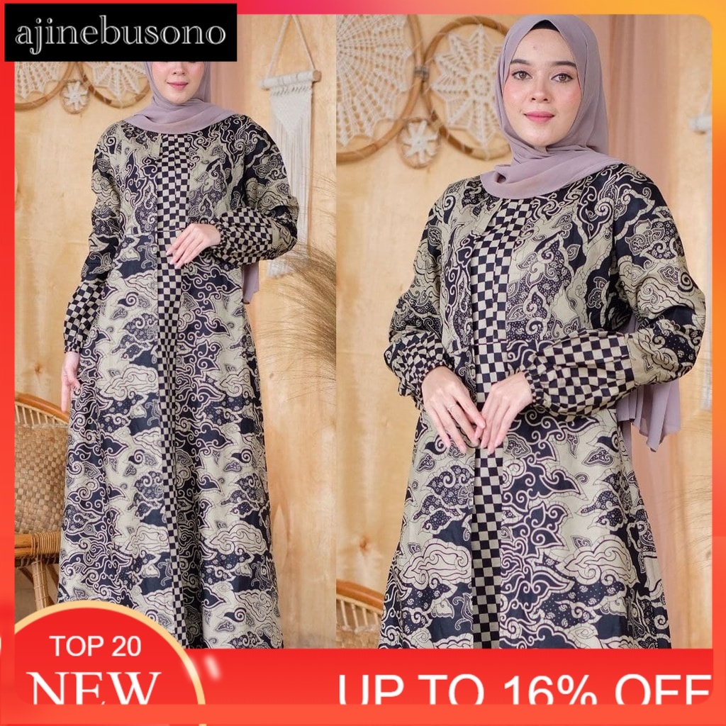 [AJINEBUSONO] GAMIS BATIK MANGGAR,SEKAR,CANTIK, KUBIS,KUPU,PADI,DAUN