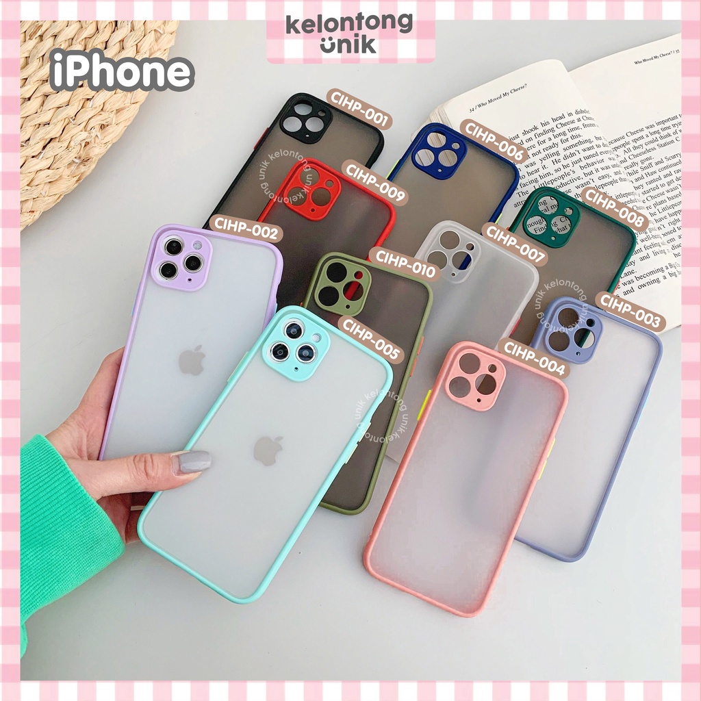 For iPhone - Hybrid Slim Case - Full Cover Soft Case + Camera Protection Lens Cover