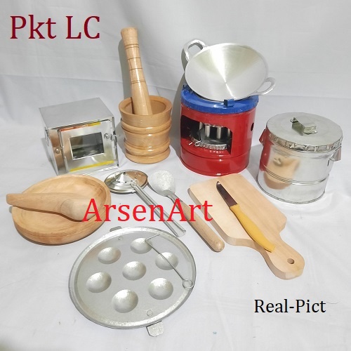 Mainan Masak Masakan Kompor Mini Pkt LC 01 Ada 11 Barang Realpict - Kitchen Set -