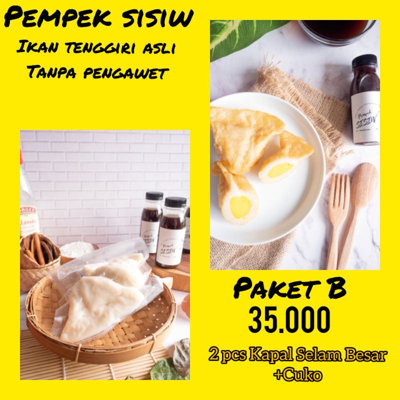 

PEMPEK KAPAL SELAM BESAR | ISI 2 PCS| Tanpa MSG♥️ | Asli ikan Tenggiri 100 % HALAL