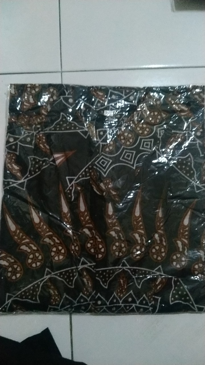 Bswart Batik Hrb026 Kenongo Hem Pendek Padi Pekalongan M L Xl Batik Pria Murah Modern Grosir Batik