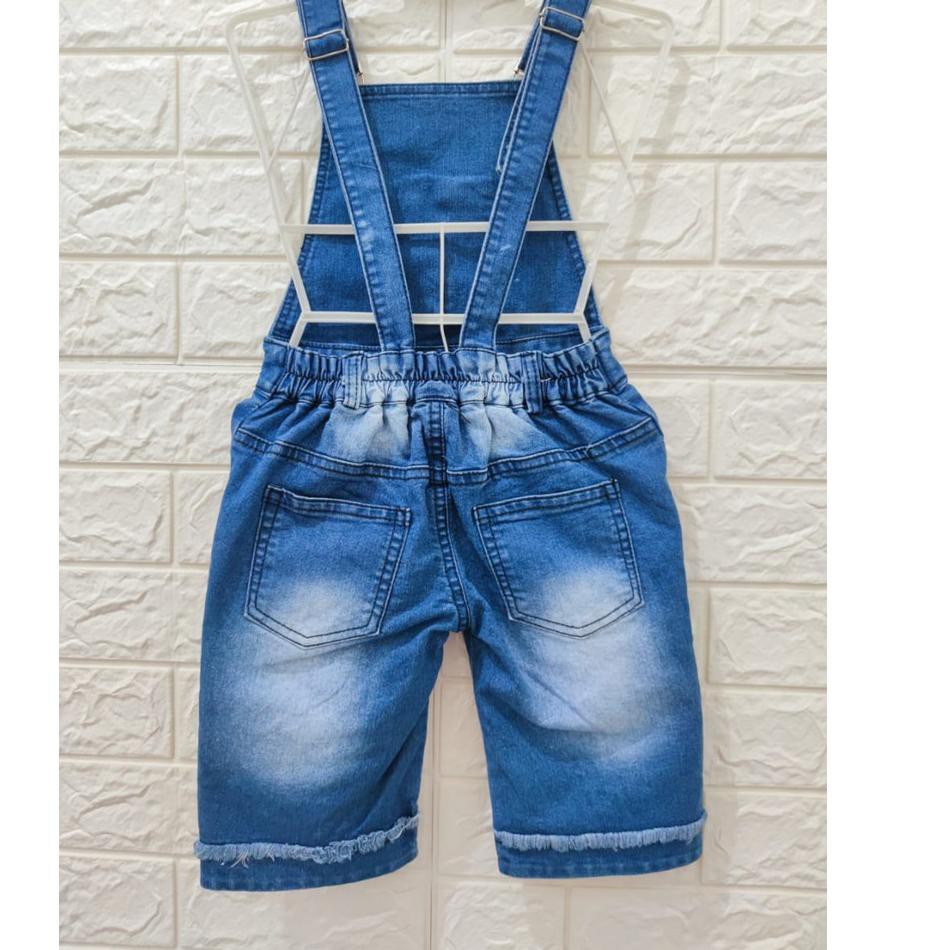 overall 7/8/jumsuit jeans anak/wearpack celana kodok/ overall selutut/ overall 7/8 HK/ mickey 0EW