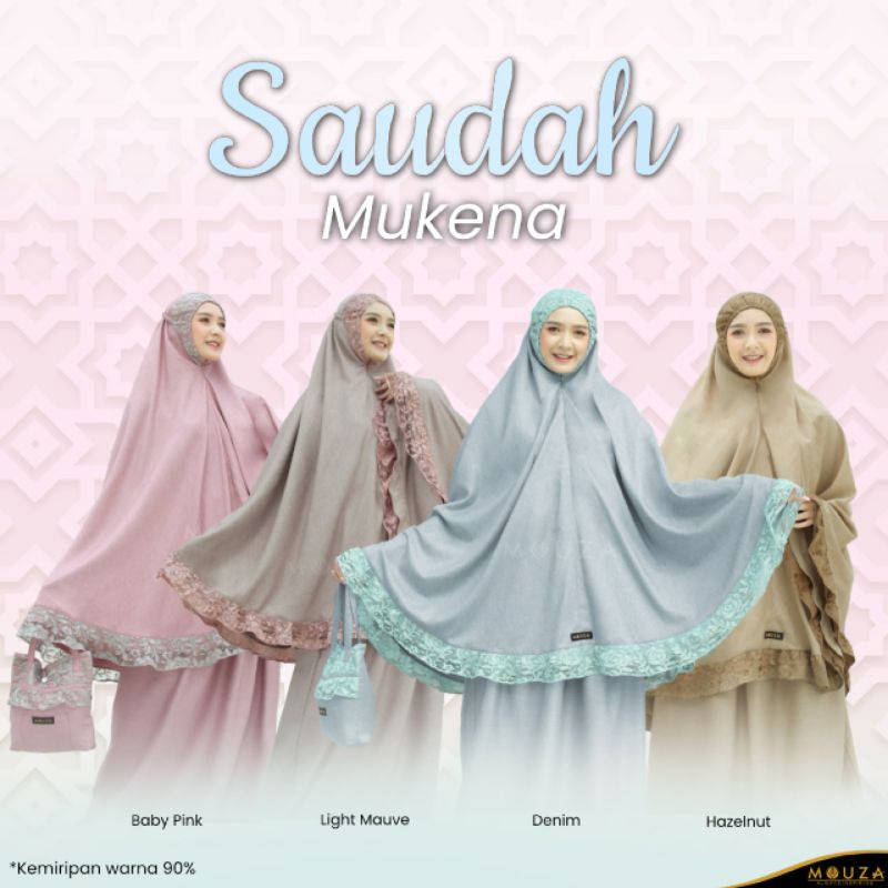 [Puby] MUKENA SAUDAH BY MOUZA | MUKENA CANTIK | MUKENA MOUZA TERBARU