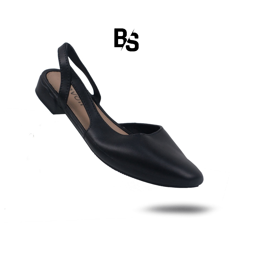 Sepatu sandal wedges wanita karet anti slip bisa untuk kerja dan santai 37-40