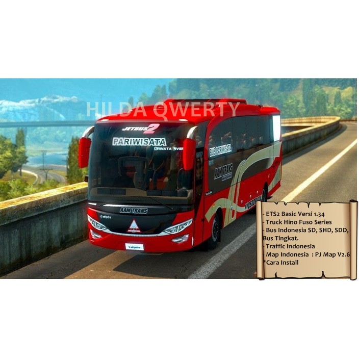 ETS2 1.34 Terbaru Map Indonesia Game untuk Komputer PC Laptop